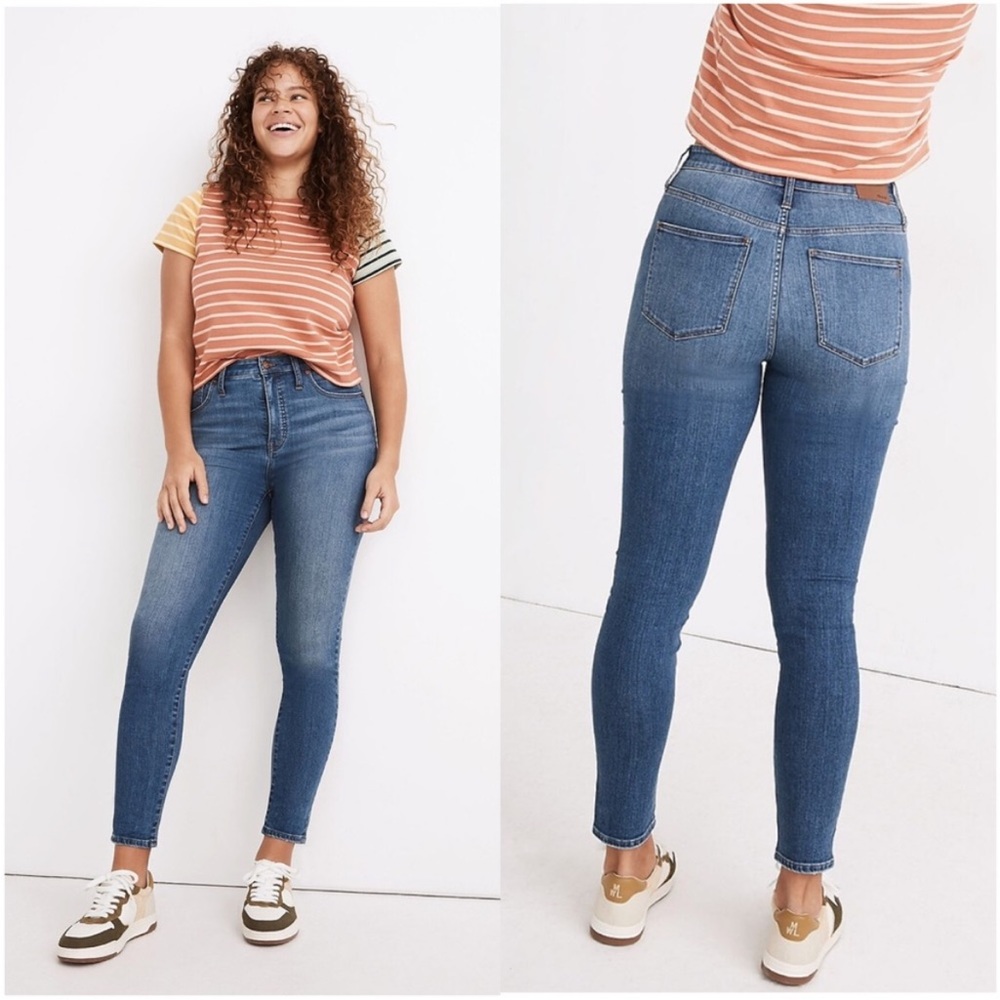 Madewell curvy high rise skinny crop jeans size 30